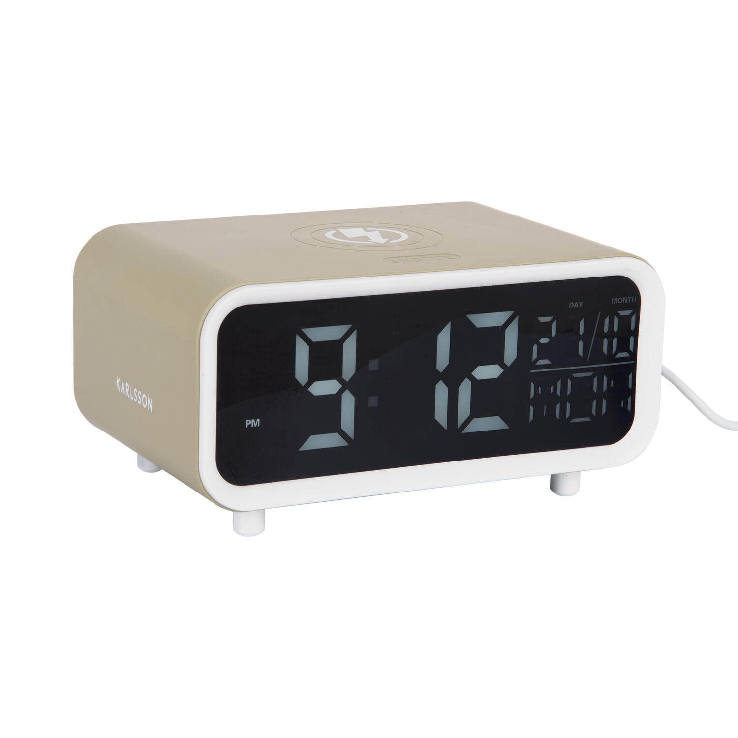 Karlsson - Alarm Clock Chunky LED w. Phone Charger