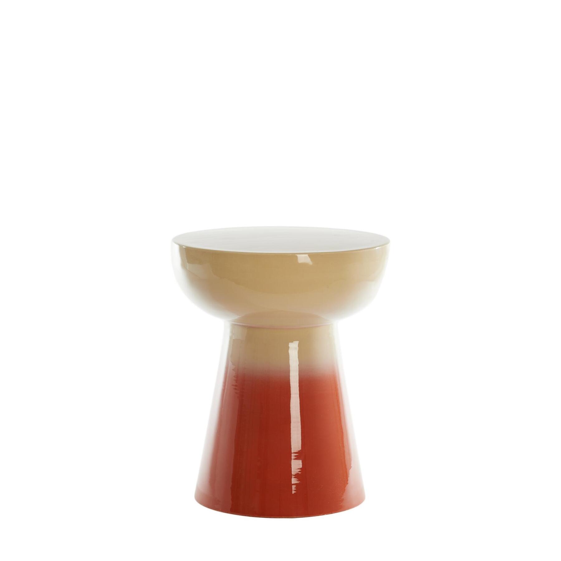 Light & Living Bijzettafel Rovini - Donker oranje - Ø35cm