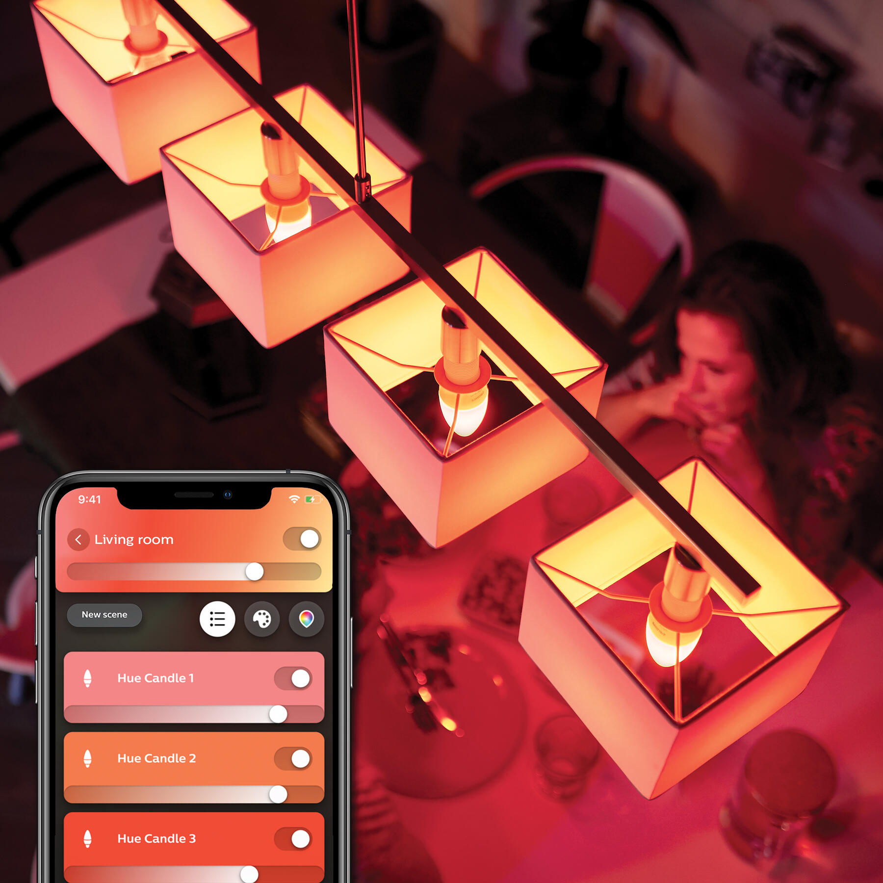 Philips Hue Uitbreidingspakket White and Color Ambiance Kaarslamp E14