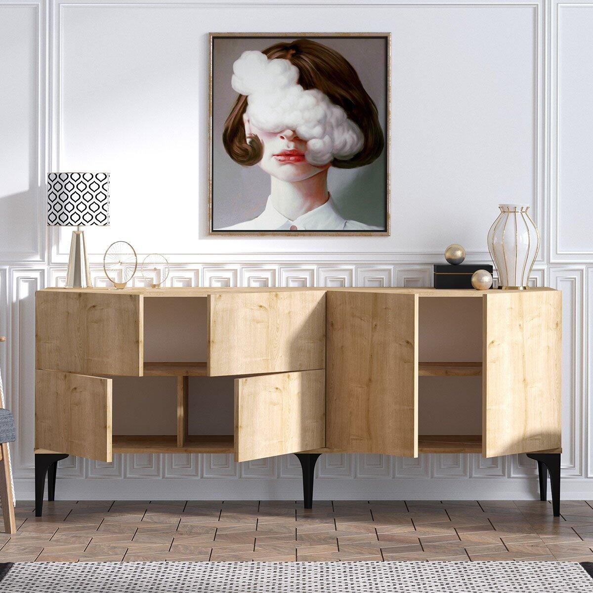 Calicosy - Dressoir LAIKA - Eikenlook - B180 cm