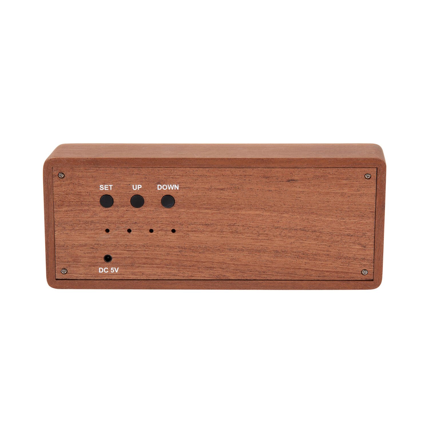 Karlsson - Alarm Clock Solid Wood Engraved