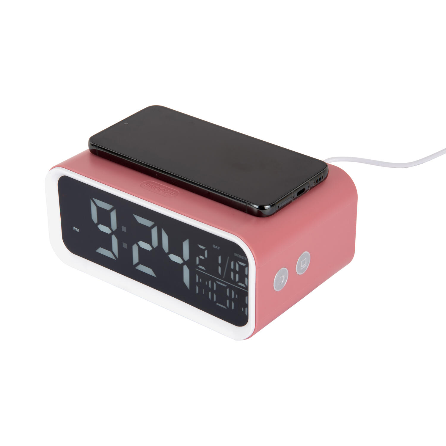 Karlsson - Alarm Clock Chunky LED w. Phone Charger
