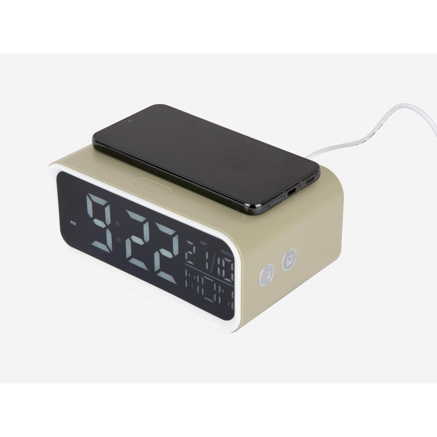 Karlsson - Alarm Clock Chunky LED w. Phone Charger