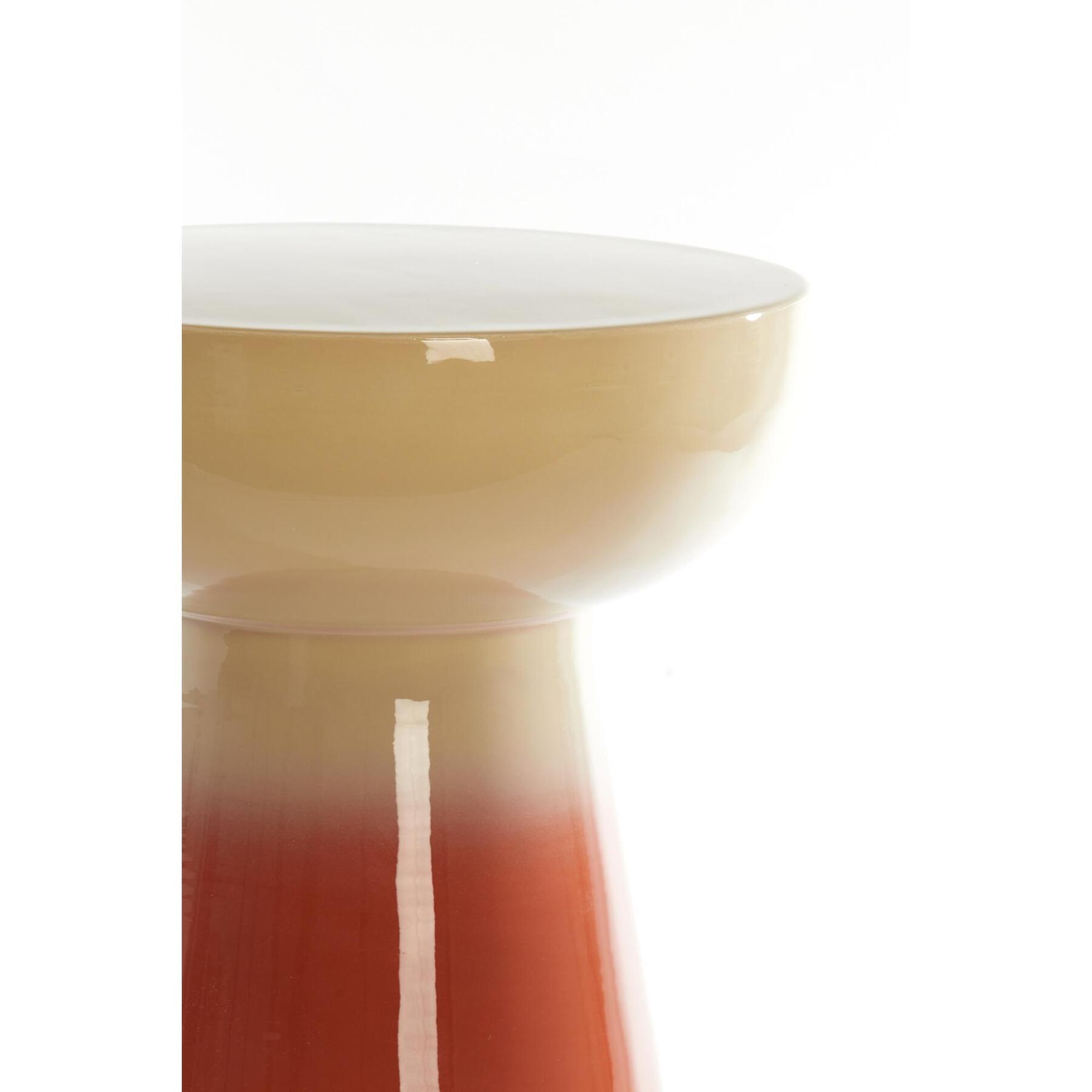 Light & Living Bijzettafel Rovini - Donker oranje - Ø35cm