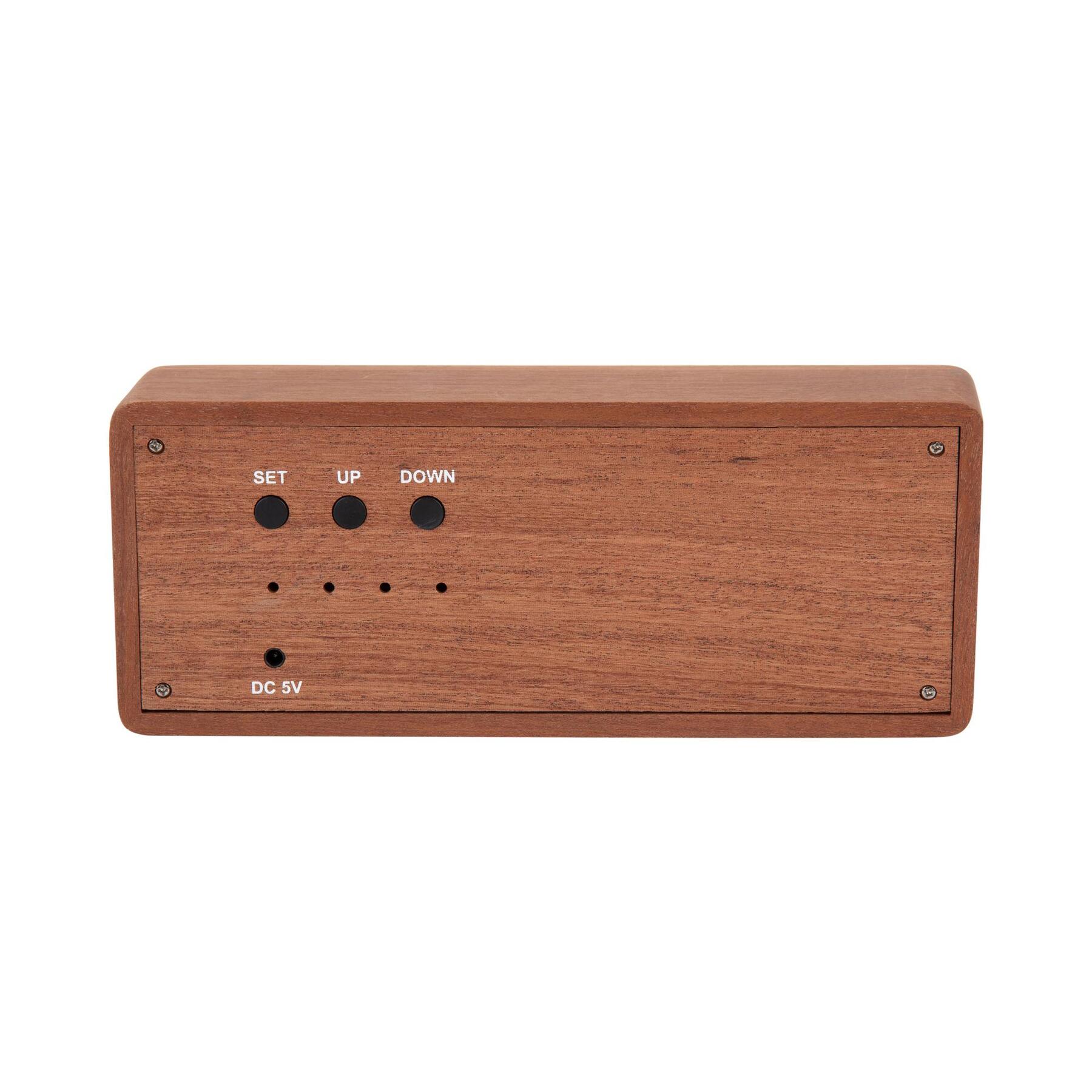 Karlsson - Alarm Clock Solid Wood Engraved