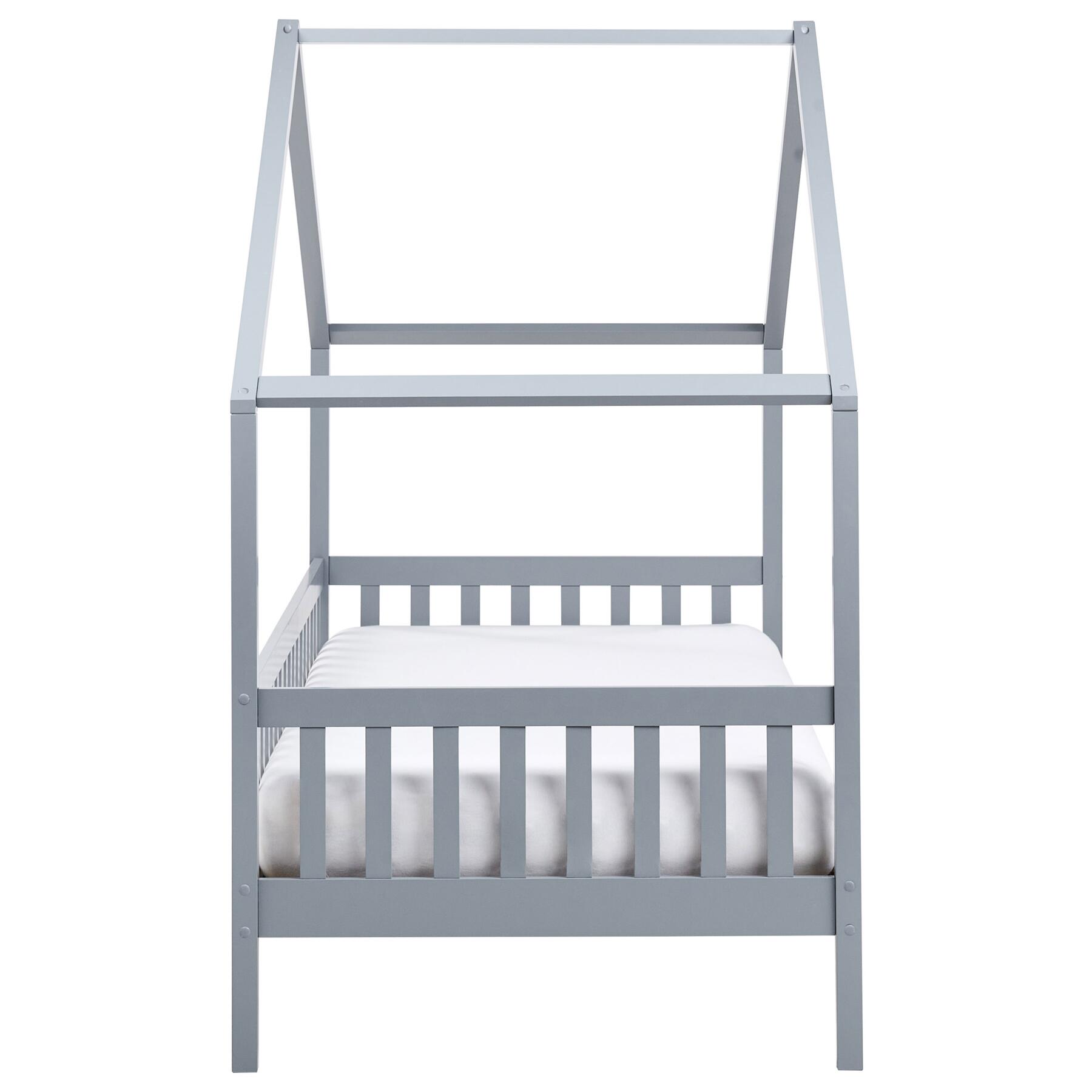 Beliani - CHARRIN - Kinderbed - Grijs - 90 x 200 cm - Grenenhout