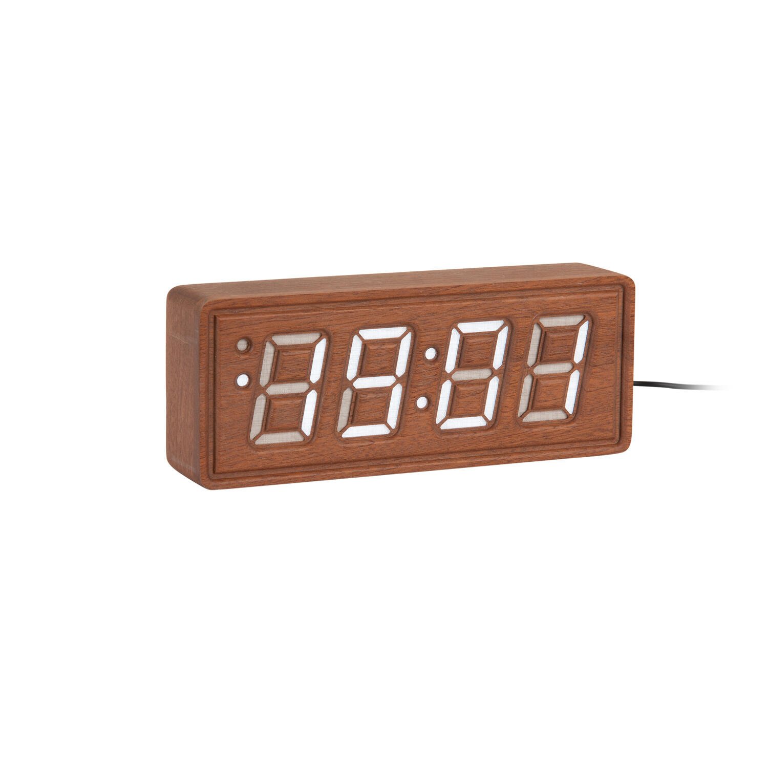 Karlsson - Alarm Clock Solid Wood Engraved