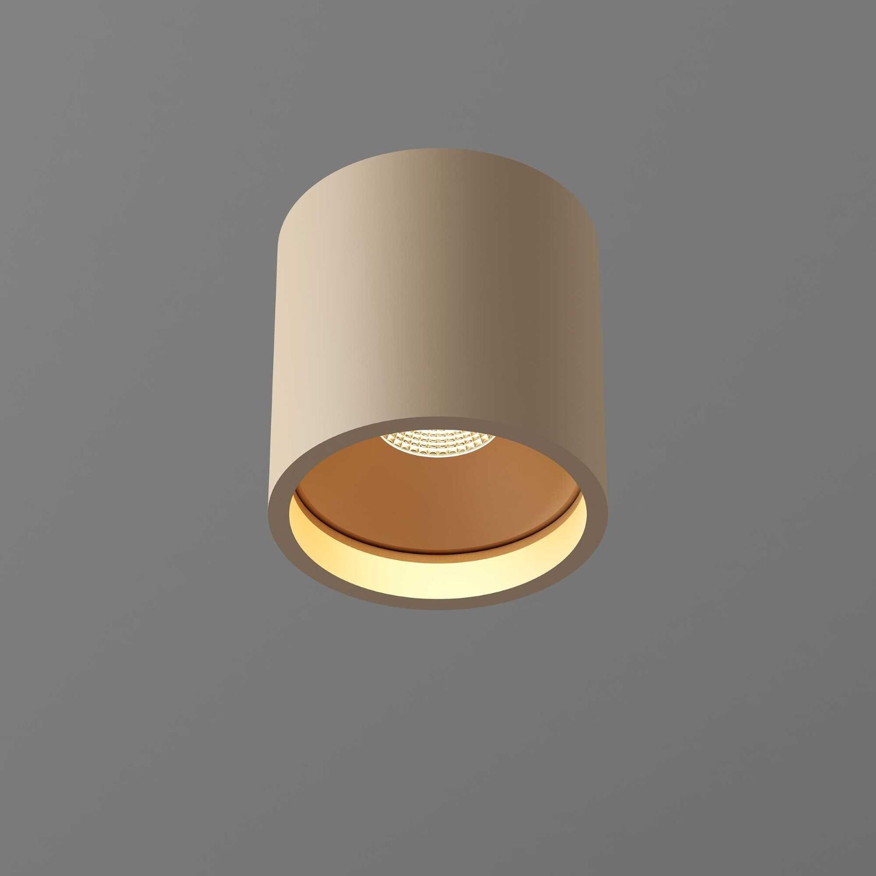 Artdelight Plafondlamp Orleans  Ø 11 cm H 10 cm champagne