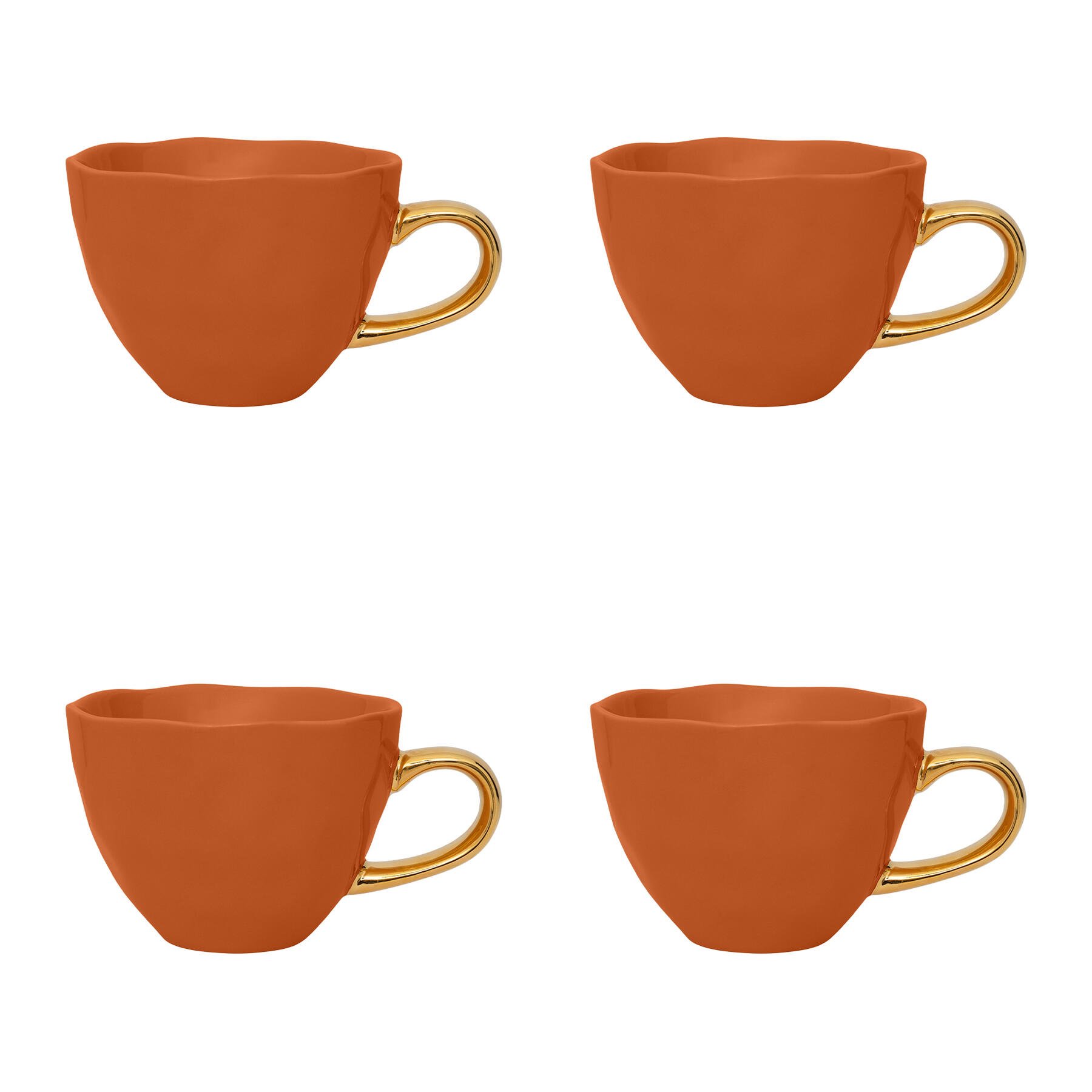 Urban Nature Culture Good Morning Cappuccino / Theekop - Burnt Orange - 4 st.