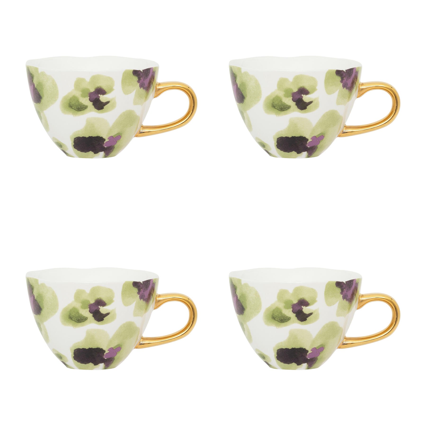 Urban Nature Culture Good Morning Cappuccino / Theekop - Violet - 4 st.