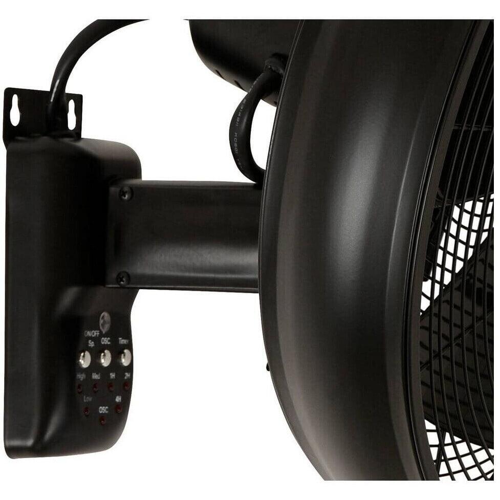 Lucci Air Wandventilator Breeze Zwart Ø 46cm incl. Afstandsbediening