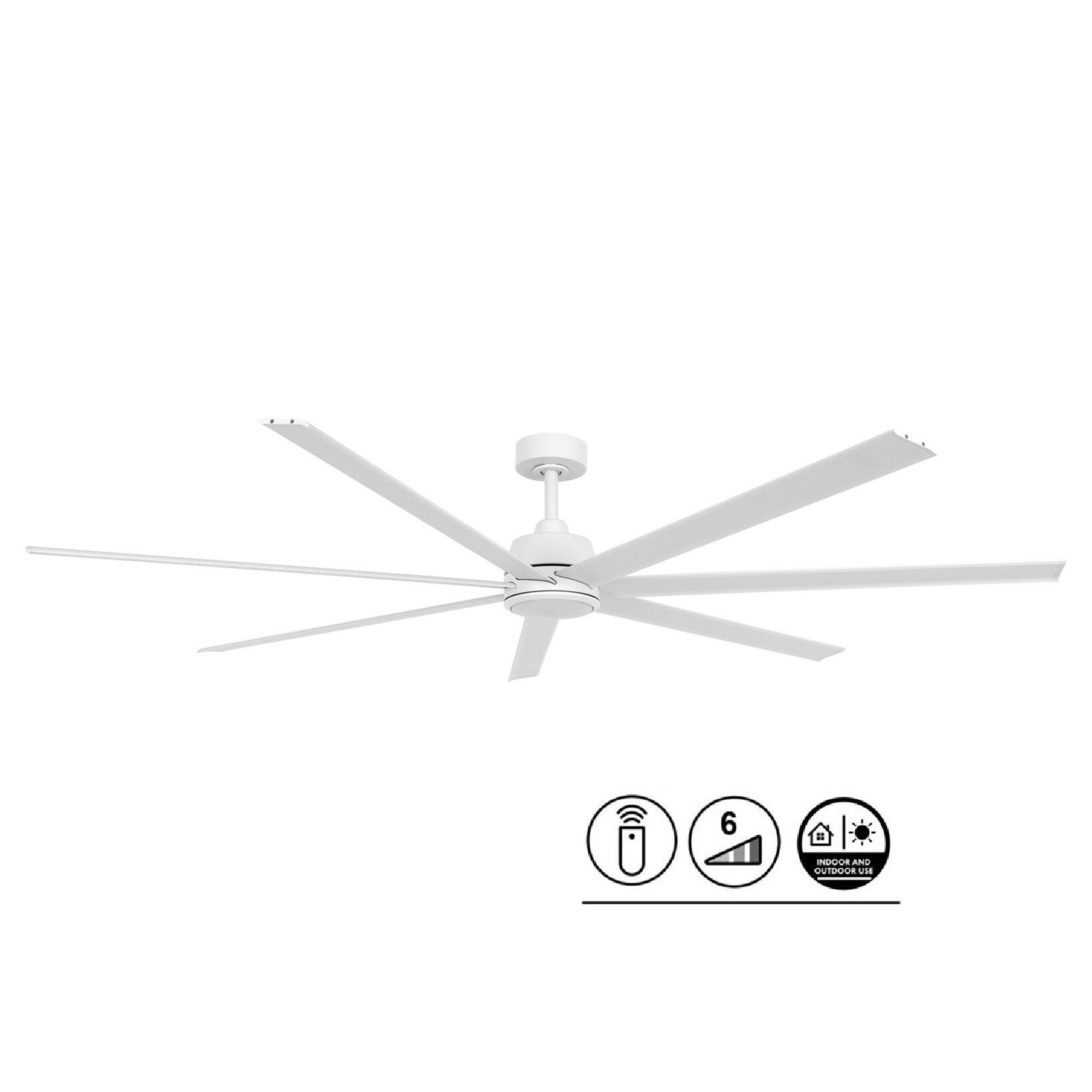 Lucci Air Plafondventilator Atlanta II Wit XL Ø 183cm 12W Led Incl