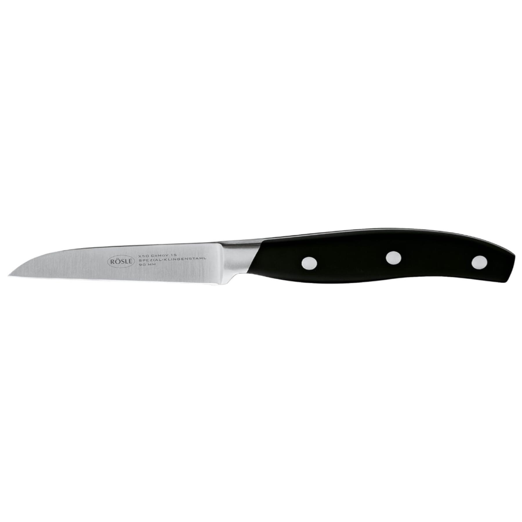 Messenblok, 5 Messen, 1 Schaar, Bamboe - Rösle | Cuisine