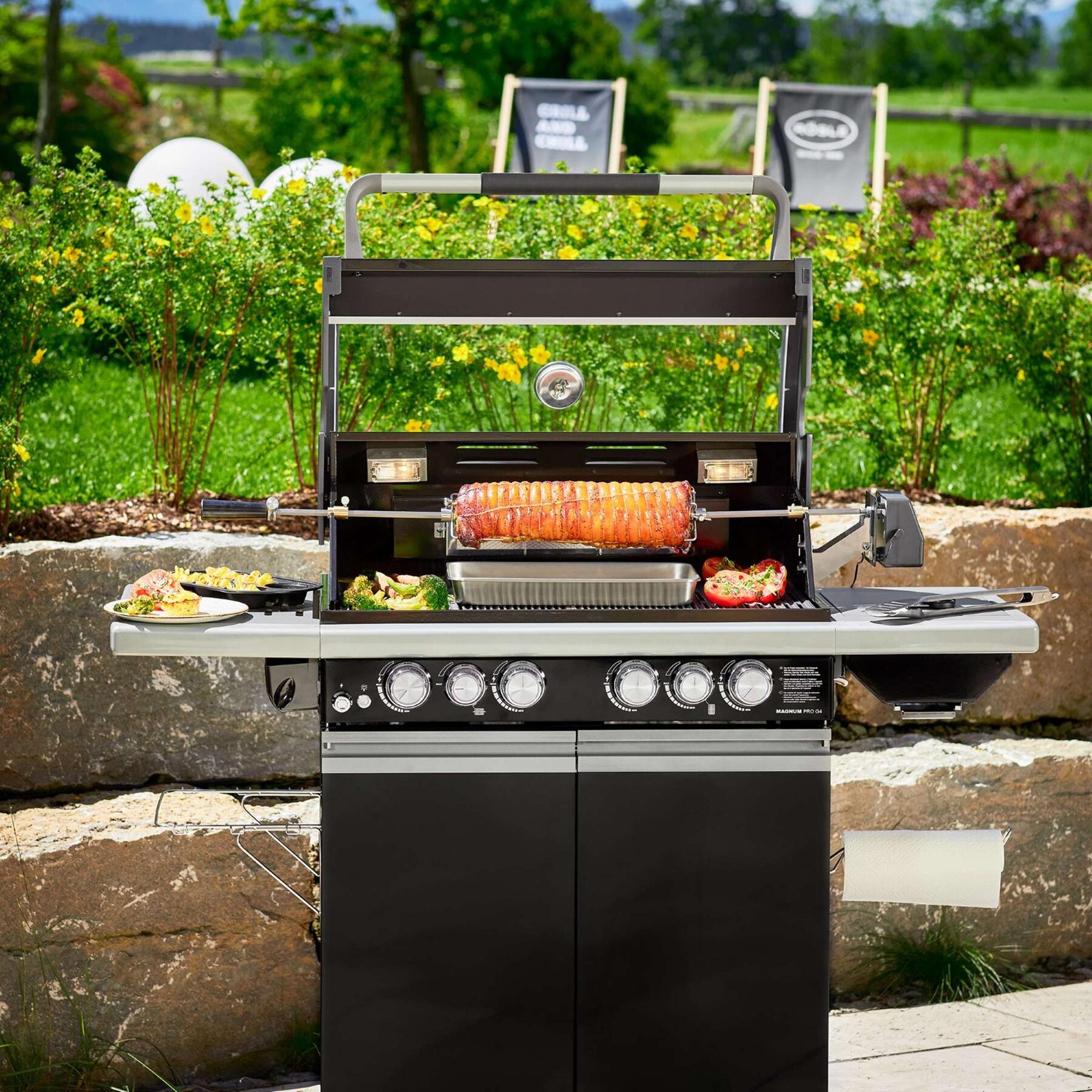 Rösle Barbecue Premium Draaispies voor Videro en Magnum G4 | G6