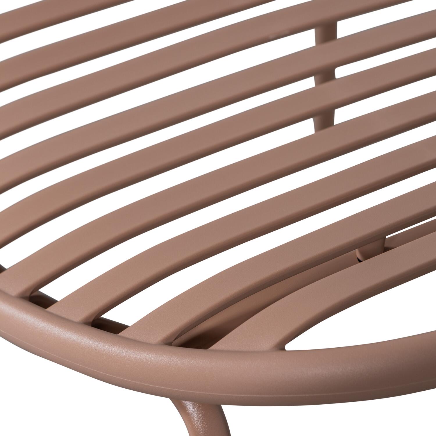 WOOOD Bruce Fauteuil Tuin - Metaal - Zalm Roze - 73x81x72 cm