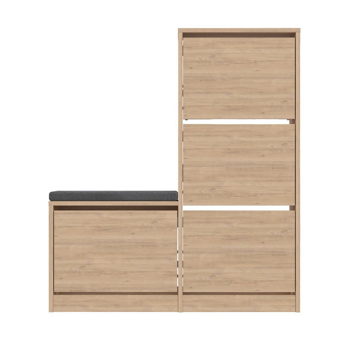 Calicosy - Schoenenkast DUDE - B105 cm - Eikenlook