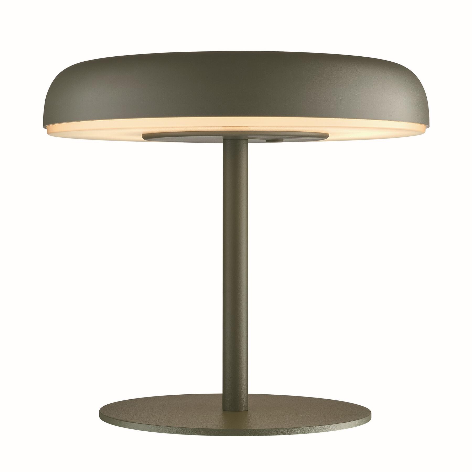 Nordlux Elmer Solar Tafellamp - Olijfgroen