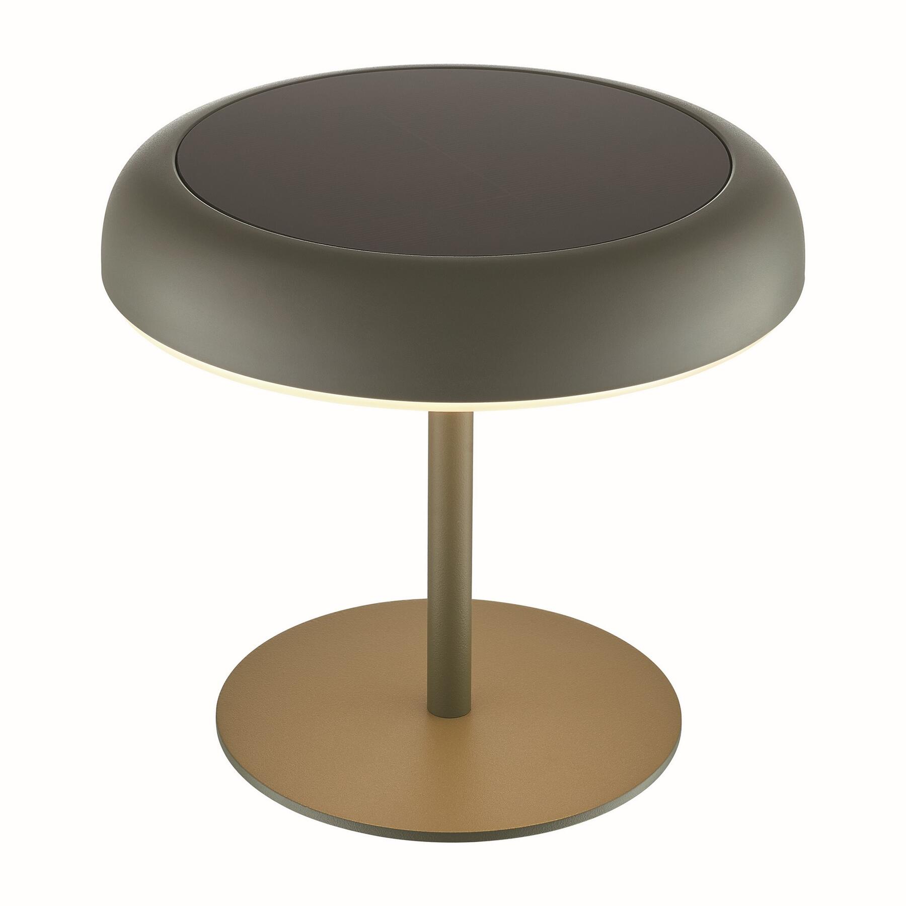 Nordlux Elmer Solar Tafellamp - Olijfgroen