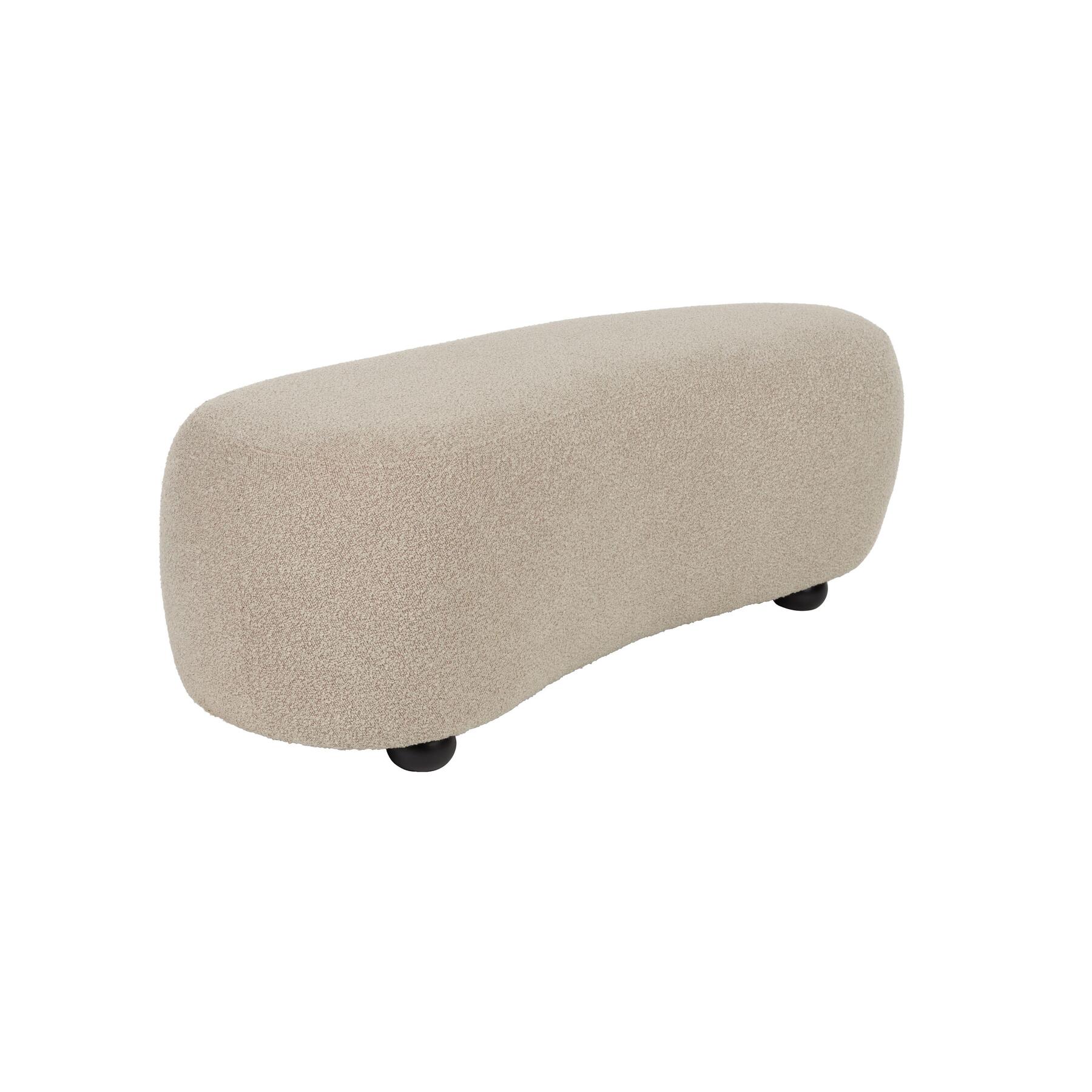 Housecraft Living Noxx Hocker Teddy stof Beige