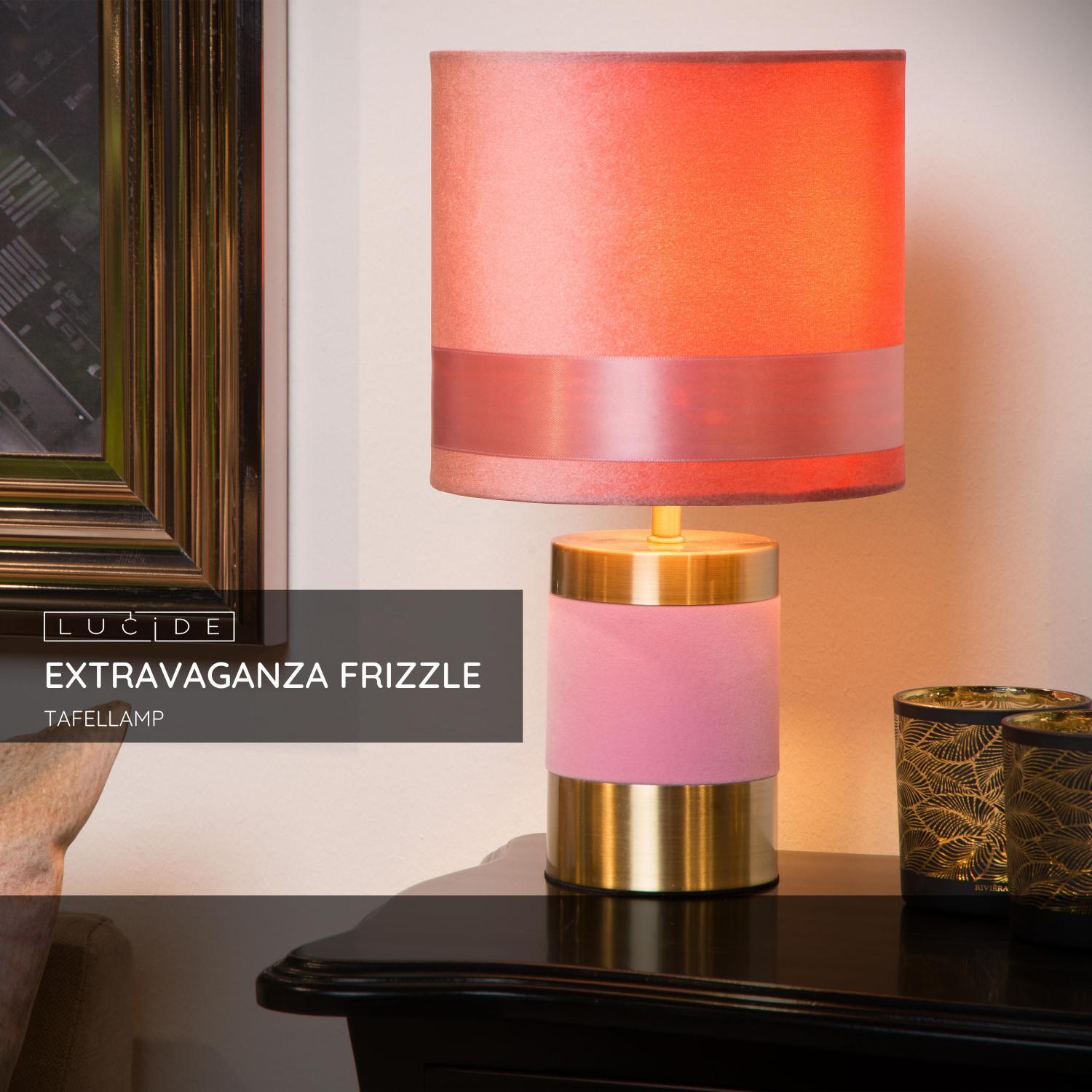 Lucide EXTRAVAGANZA FRIZZLE Tafellamp - Roze