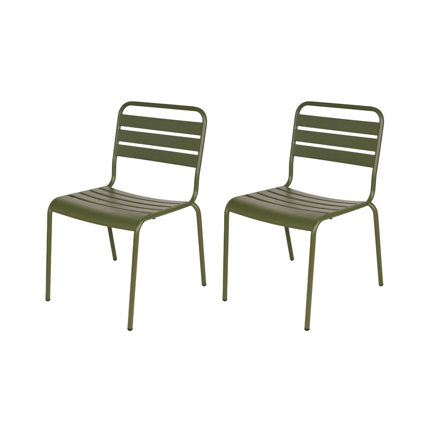 Metalen tuinset Max olijfgroen 150 cm