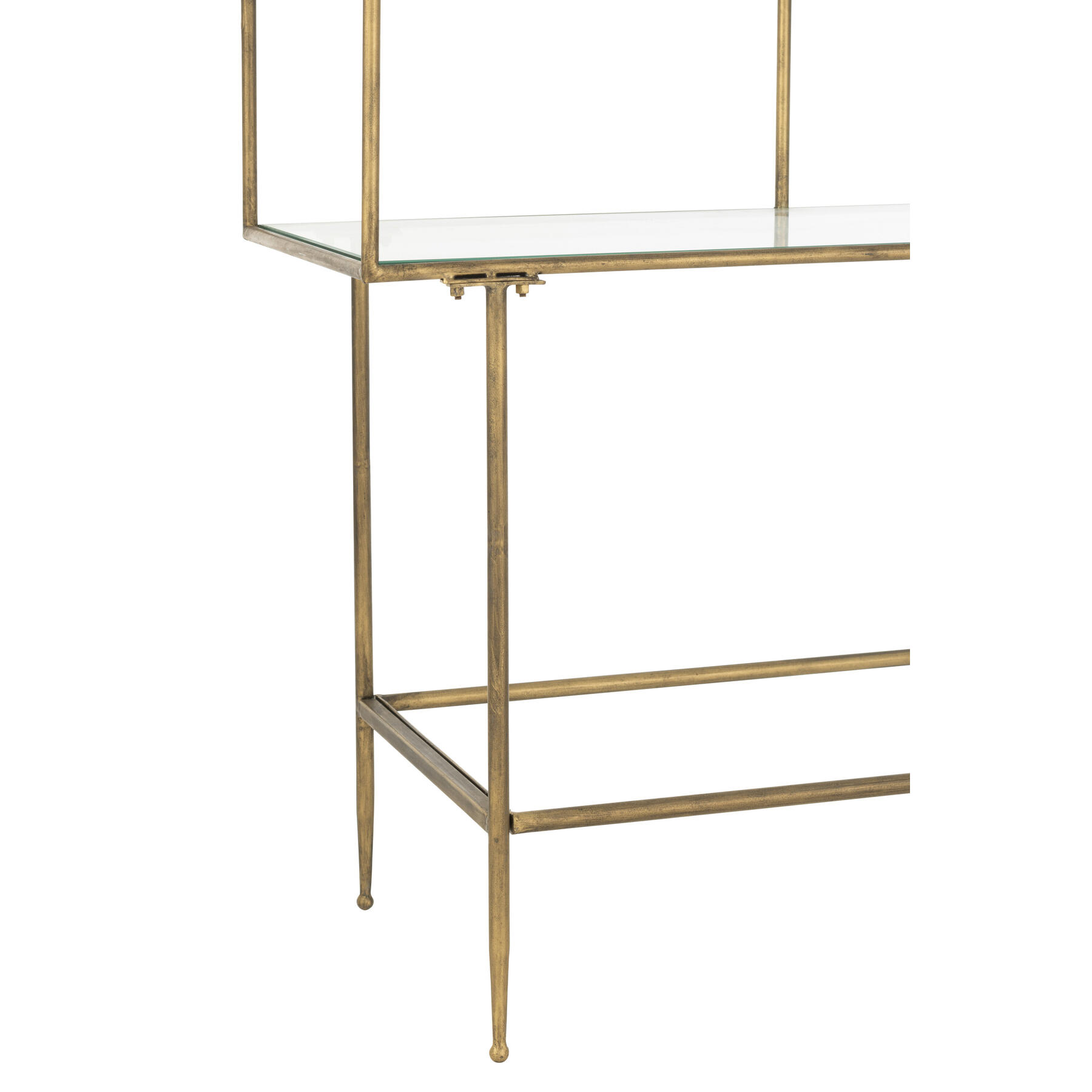 J-Line rek 3 Legplanken - metaal|glas - goud