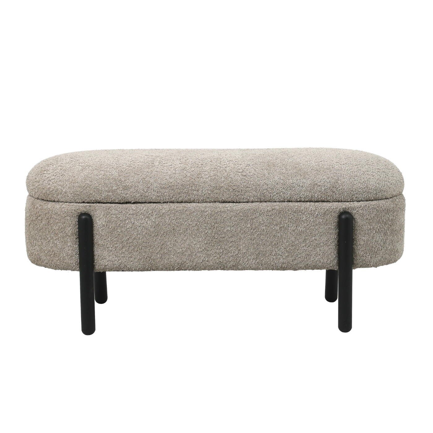 Giga Meubel - Opbergbank Taupe Stof|Textiel - 108x41x48cm