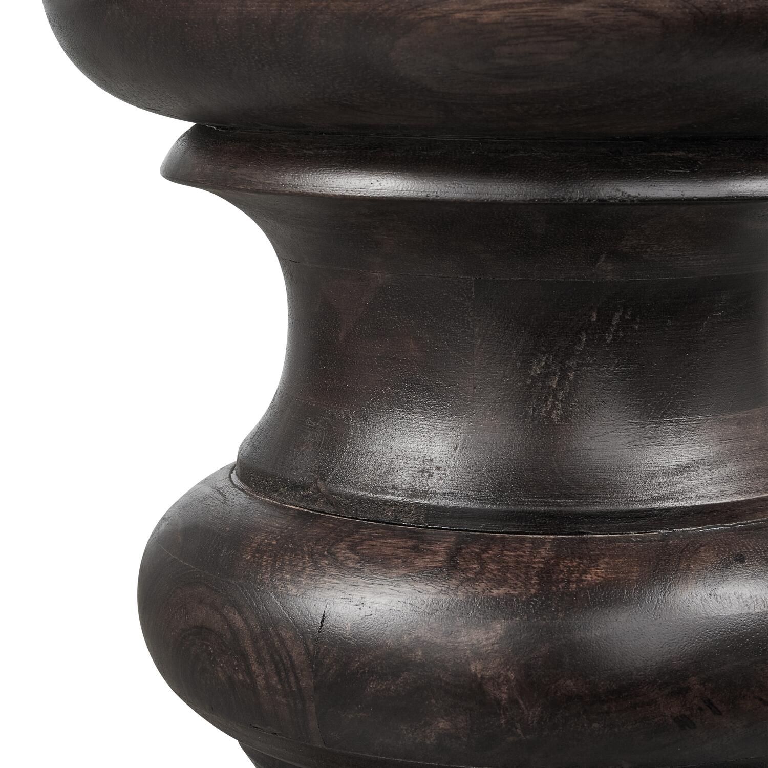 WOOOD Jonah Bijzettafel - Hout - Donkerbuin - 42x30x30