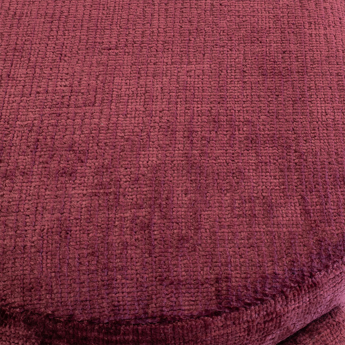 Giga Meubel - Poef Burgundy Stof - 44x44x42cm - Yara