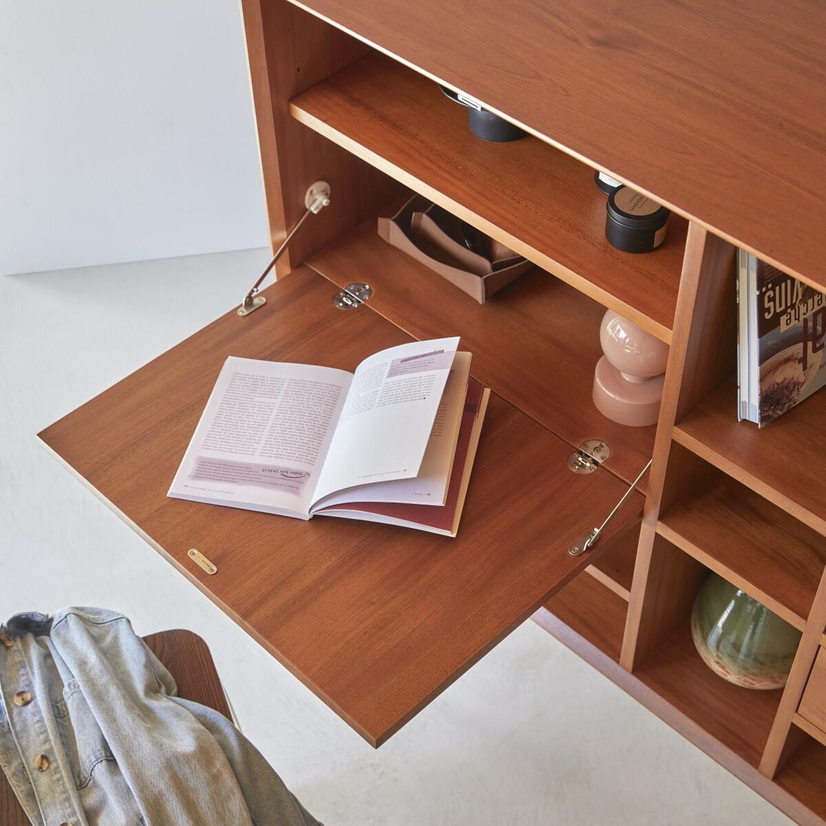 Tikamoon - Magda 50's - Massief mahonie bureau