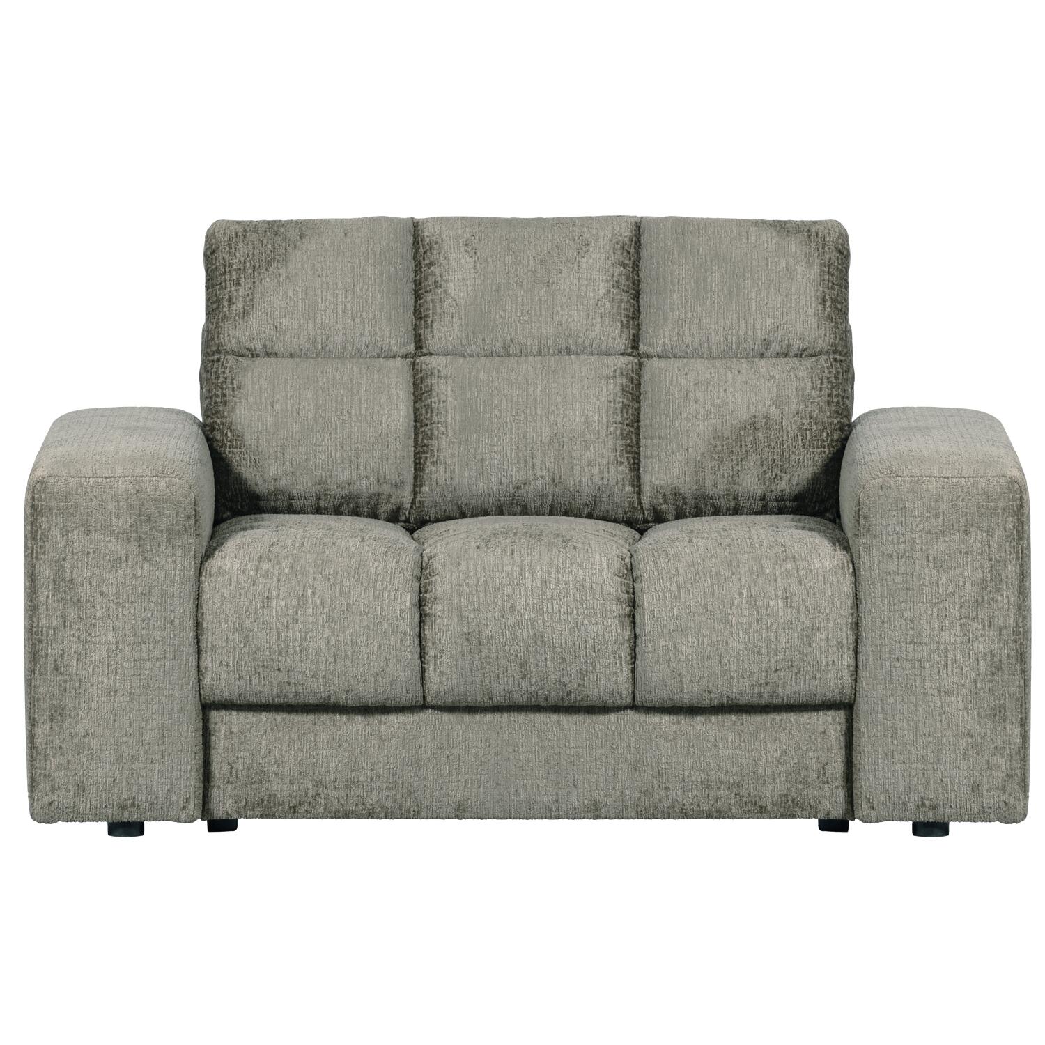 WOOOD Second Date Loveseat - Structure Velvet - Frost
