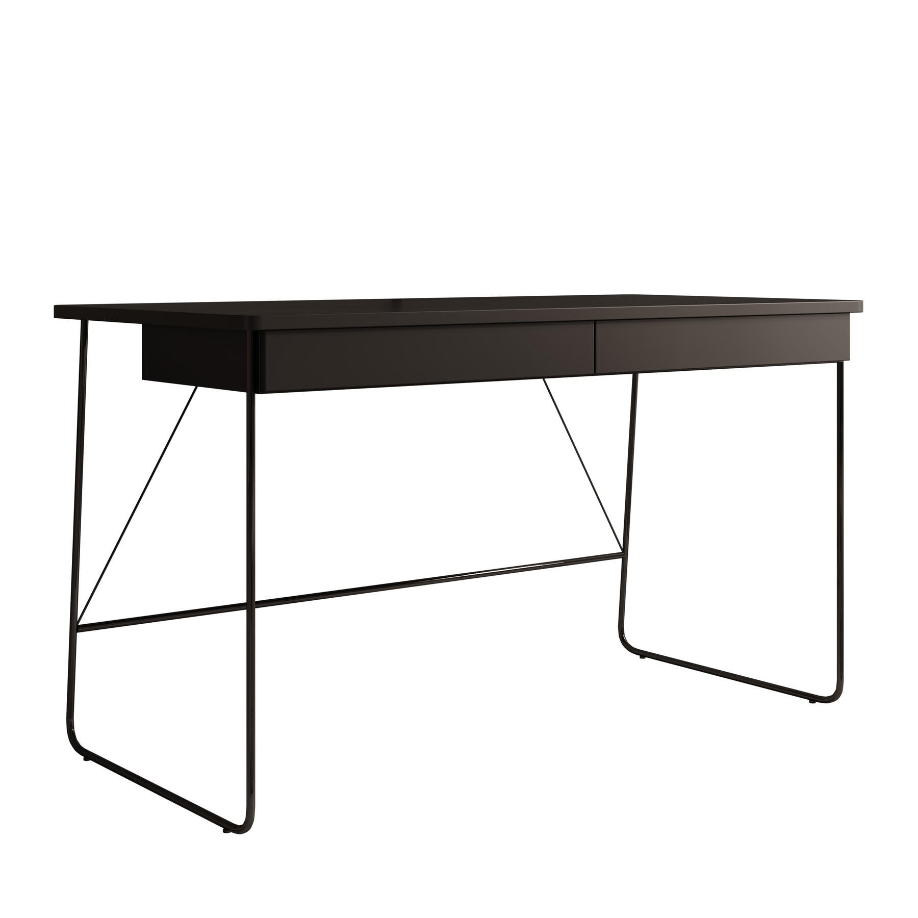 Meubella Bureau Medea - Zwart - 135 cm