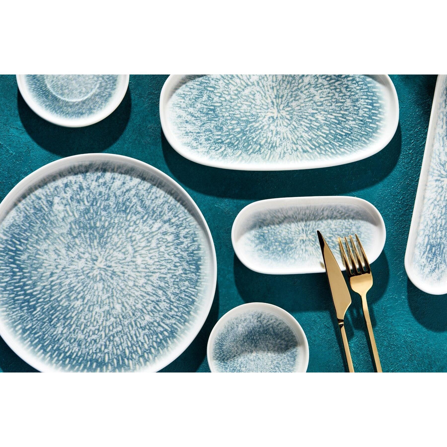 Rinart Serveerschaal - Asel - Porselein - 35x18 cm - set van 2