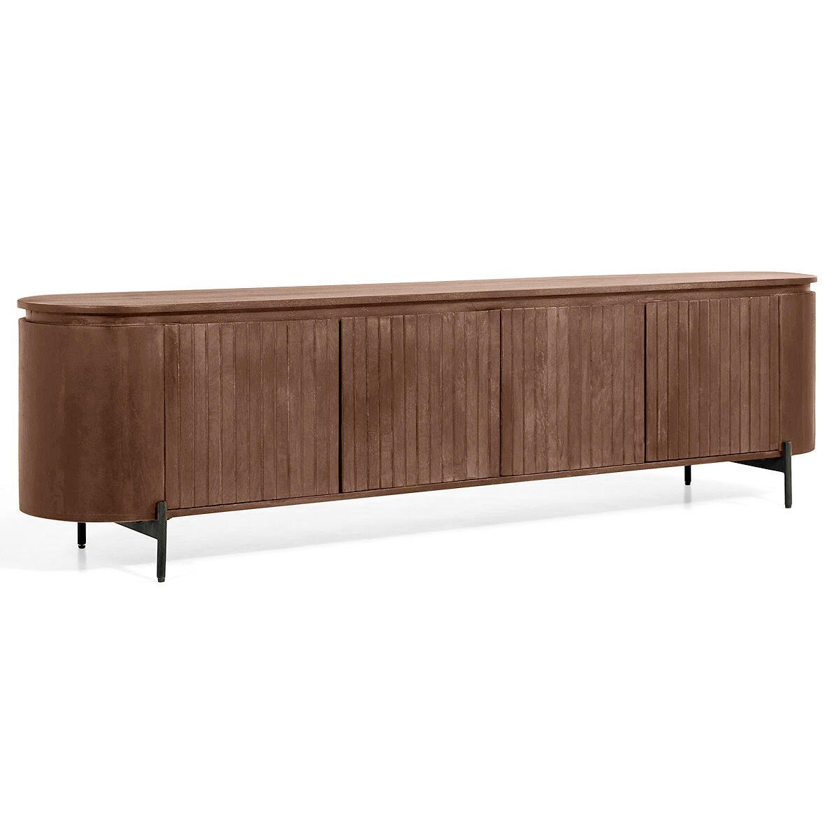 by fonQ Grand Tv-Meubel Tabacco Mangohout - B 210 cm