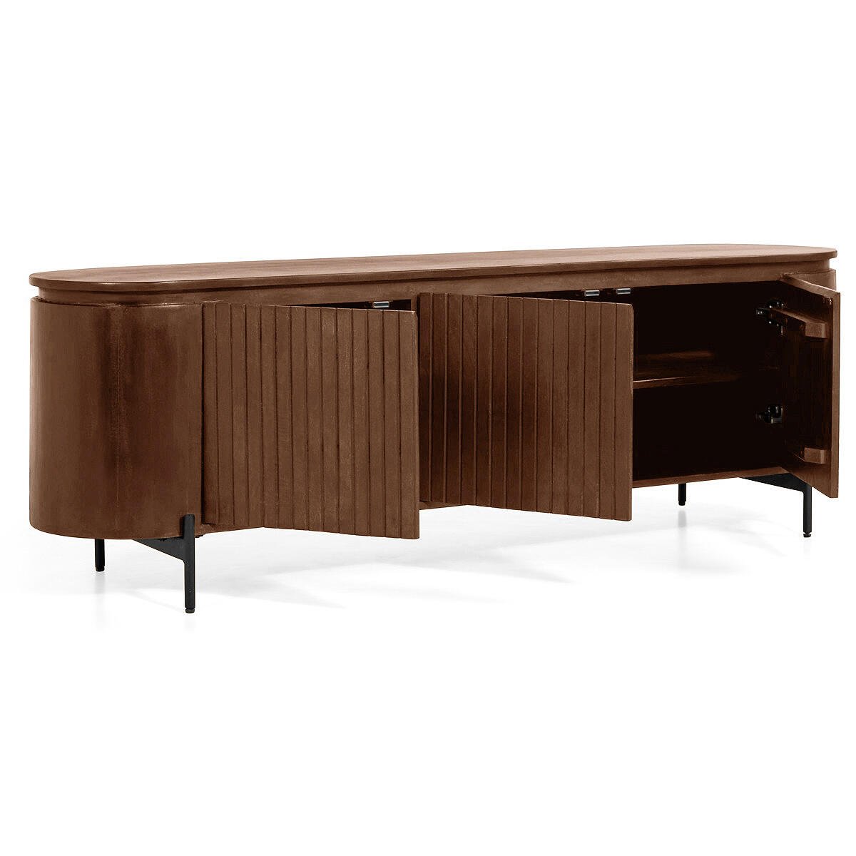 by fonQ Grand Tv-Meubel Tabacco Mangohout - B 175 cm