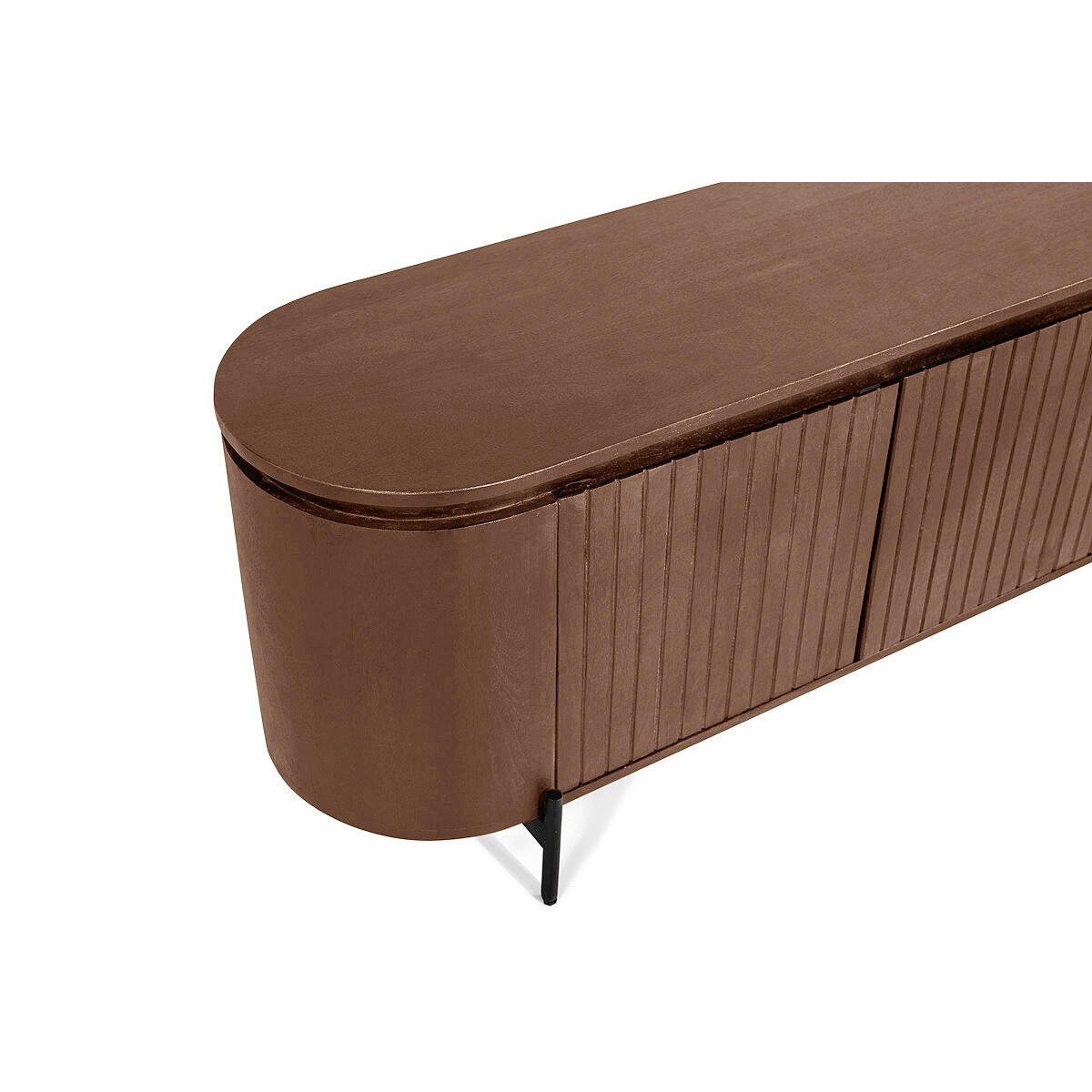 by fonQ Grand Tv-Meubel Tabacco Mangohout - B 210 cm