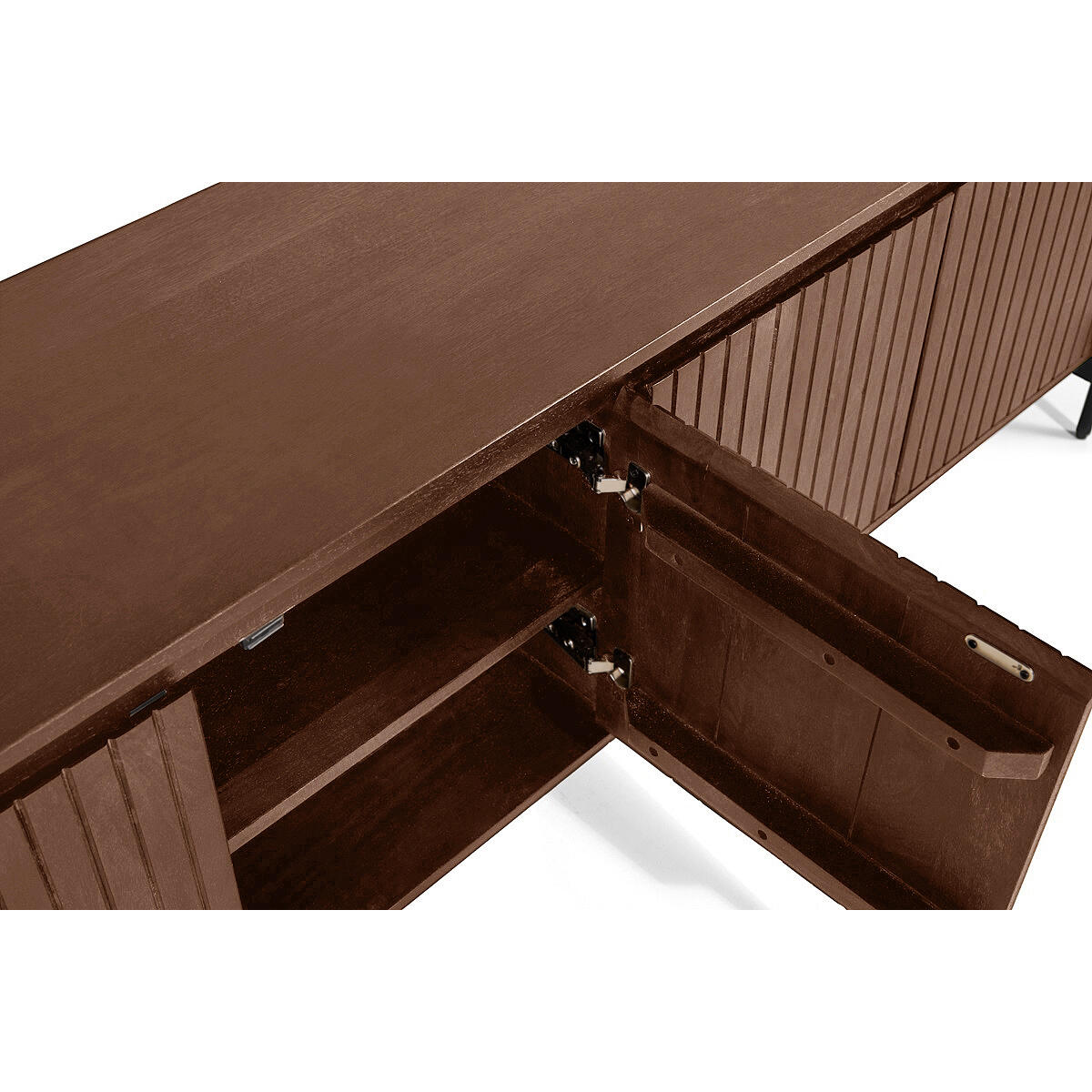 by fonQ Grand Tv-Meubel Tabacco Mangohout - B 210 cm