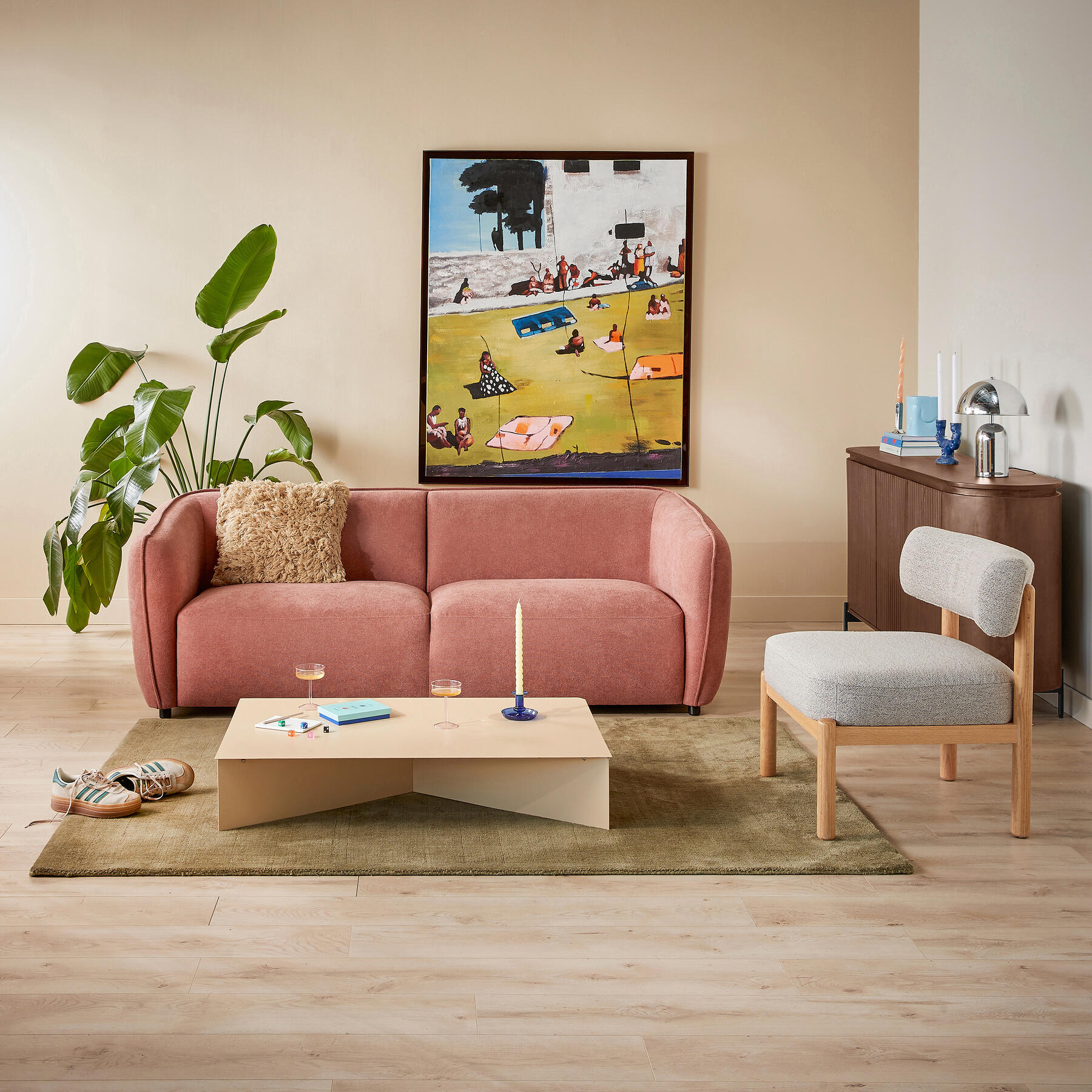 by fonQ Grand Dressoir Tabacco Mangohout - B 180 cm