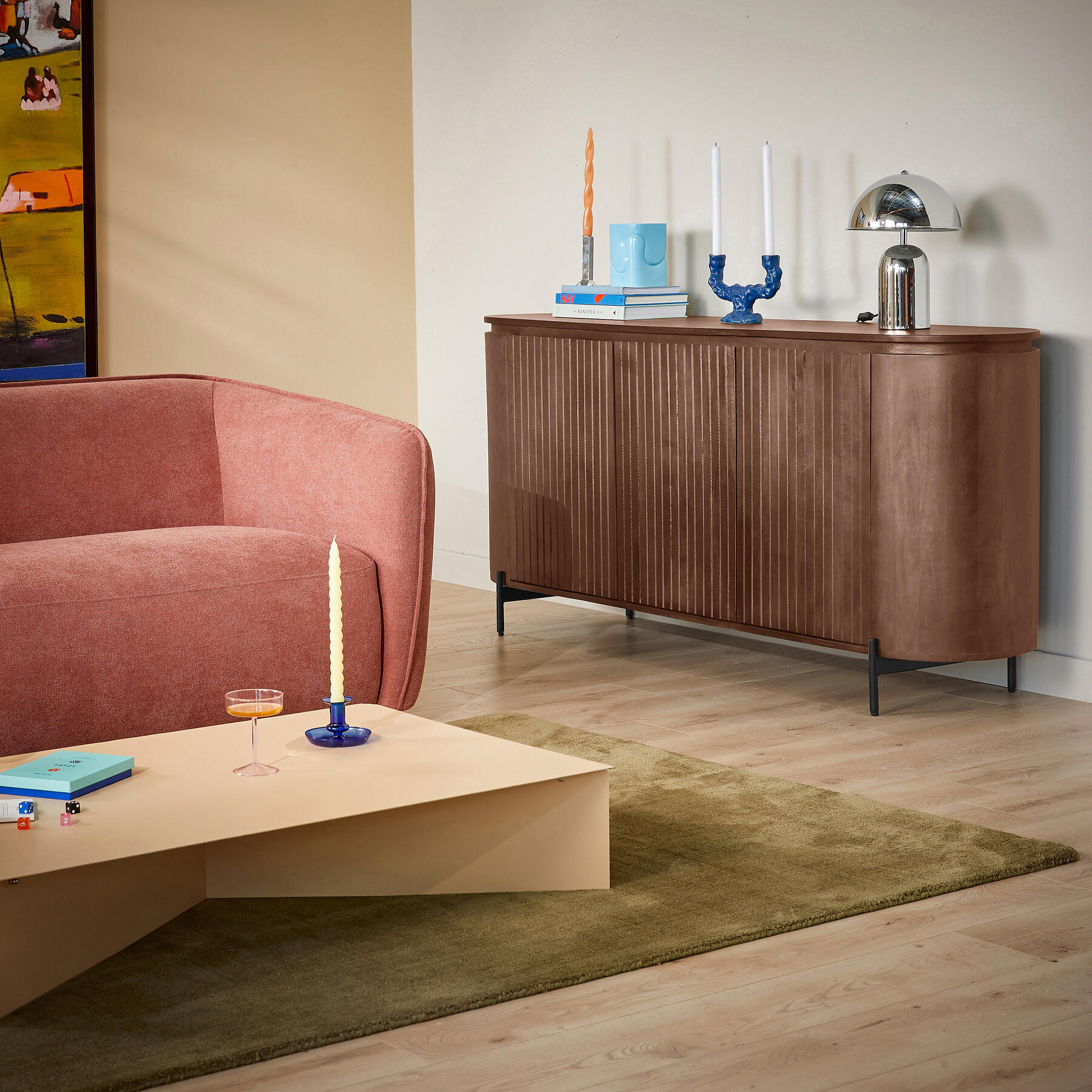 by fonQ Grand Dressoir Tabacco Mangohout - B 180 cm