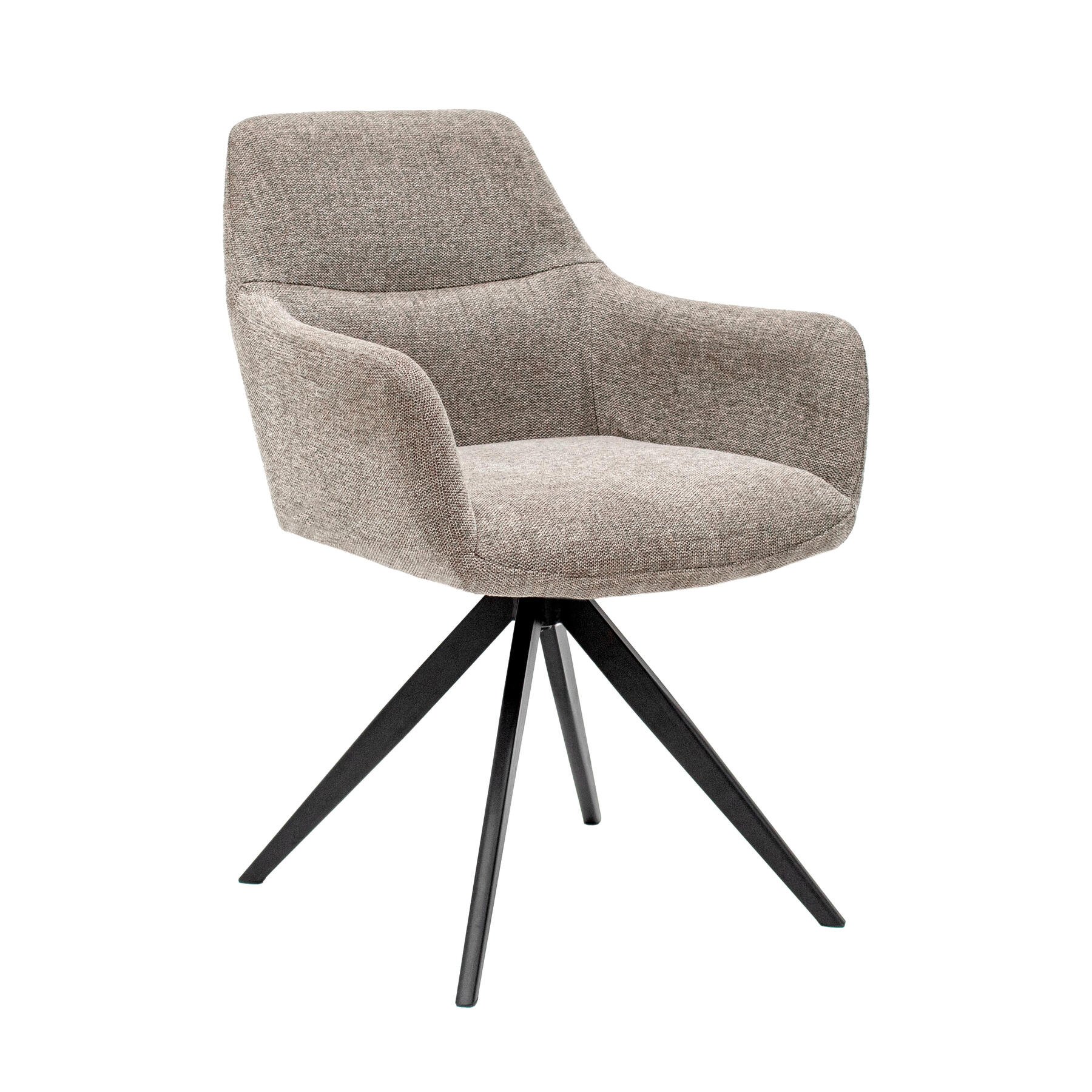 Kick draaistoel Tom Texture - Taupe