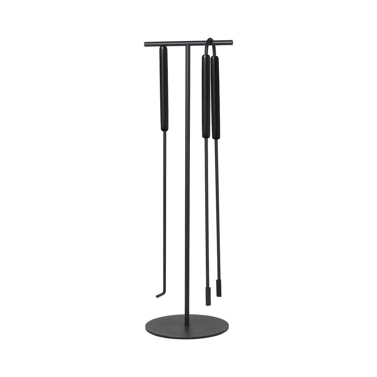 Ashidelige Openhaardset Oak | Zwart