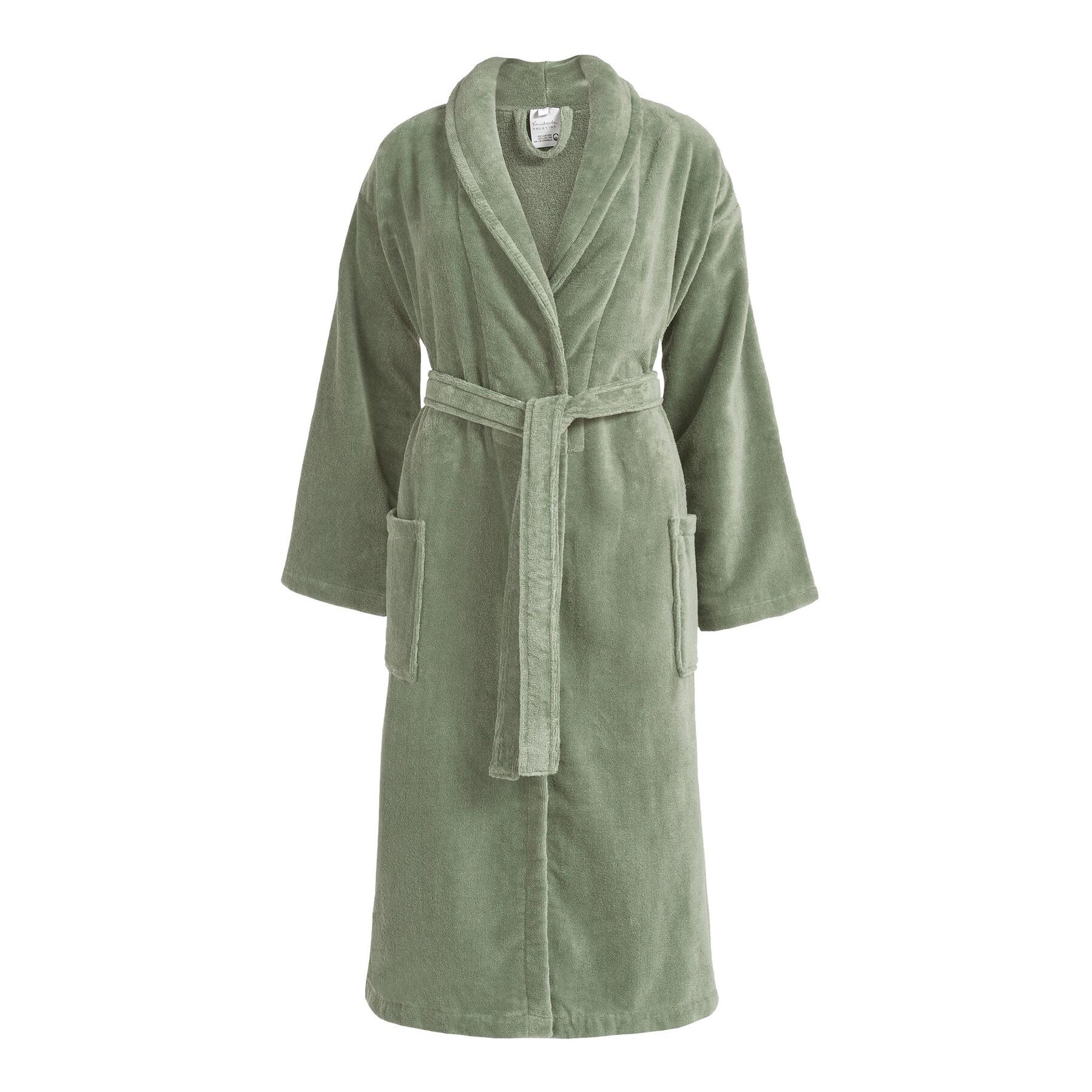 Prestige Badjas Smoke Green | S | Groen | Katoen