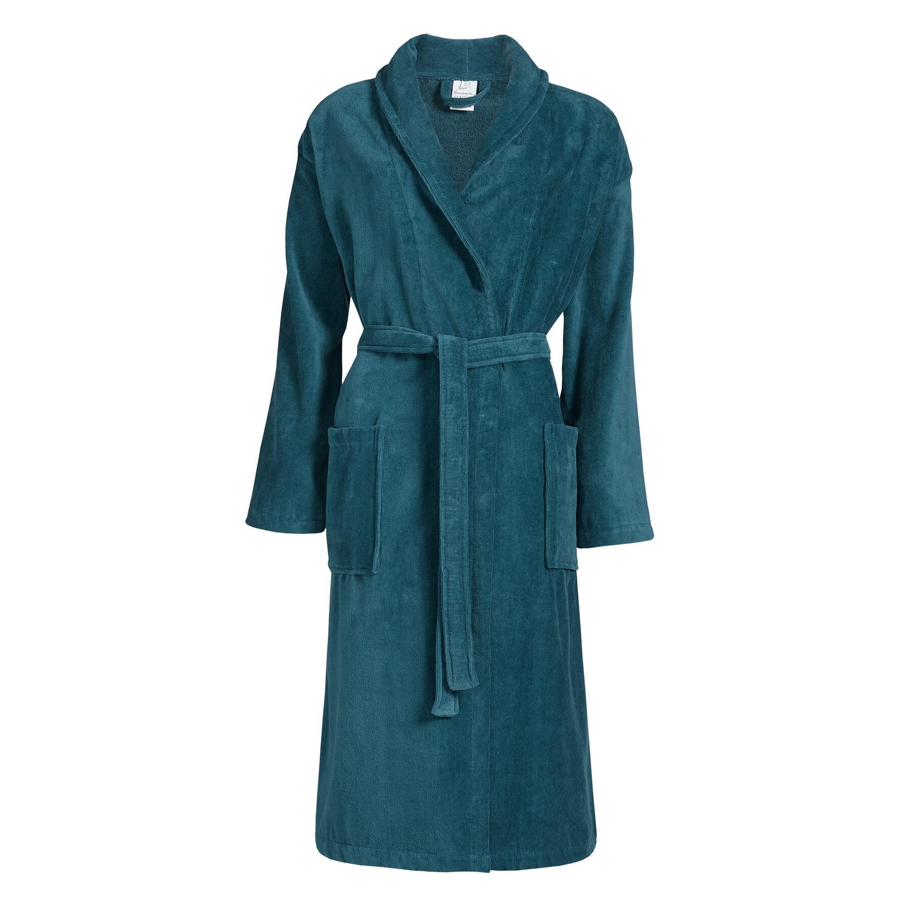 Prestige Badjas Faded Denim | M | Blauw | Katoen