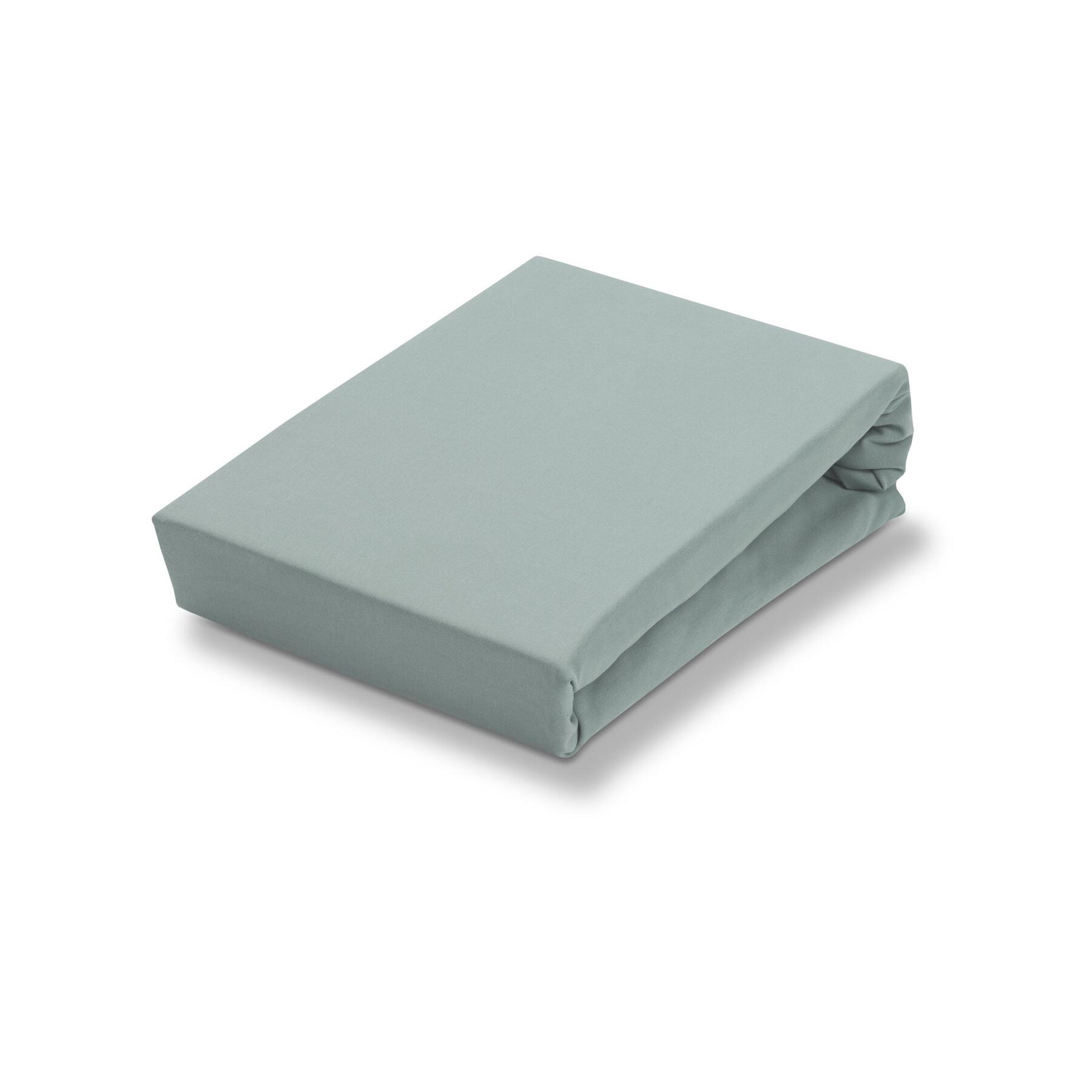 Jersey Soft Splittopper Hoeslaken Celadon Green | 140 cm x 220 cm | Groen