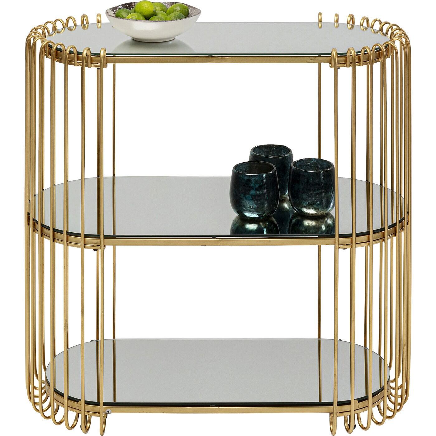 Kare Design Wire console goud 81x37cm
