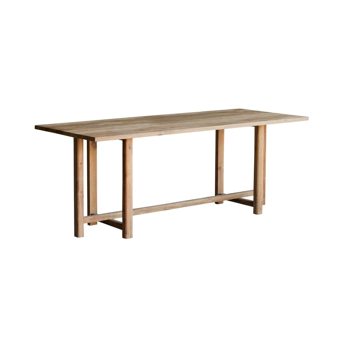 Tikamoon - Eettafel van massief gerecycled teakhout voor 6|8 personen