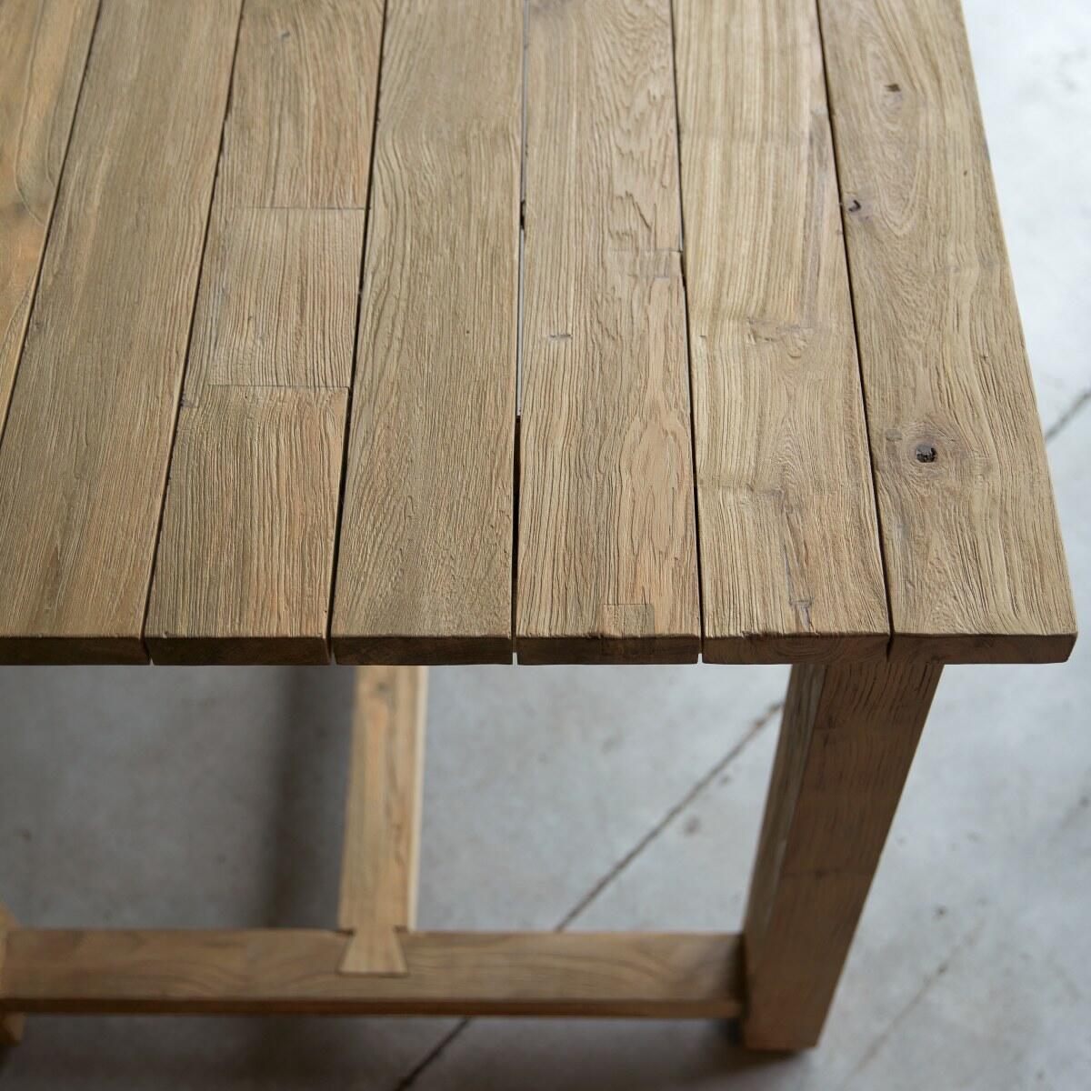Tikamoon - Eettafel van massief gerecycled teakhout voor 6|8 pers.