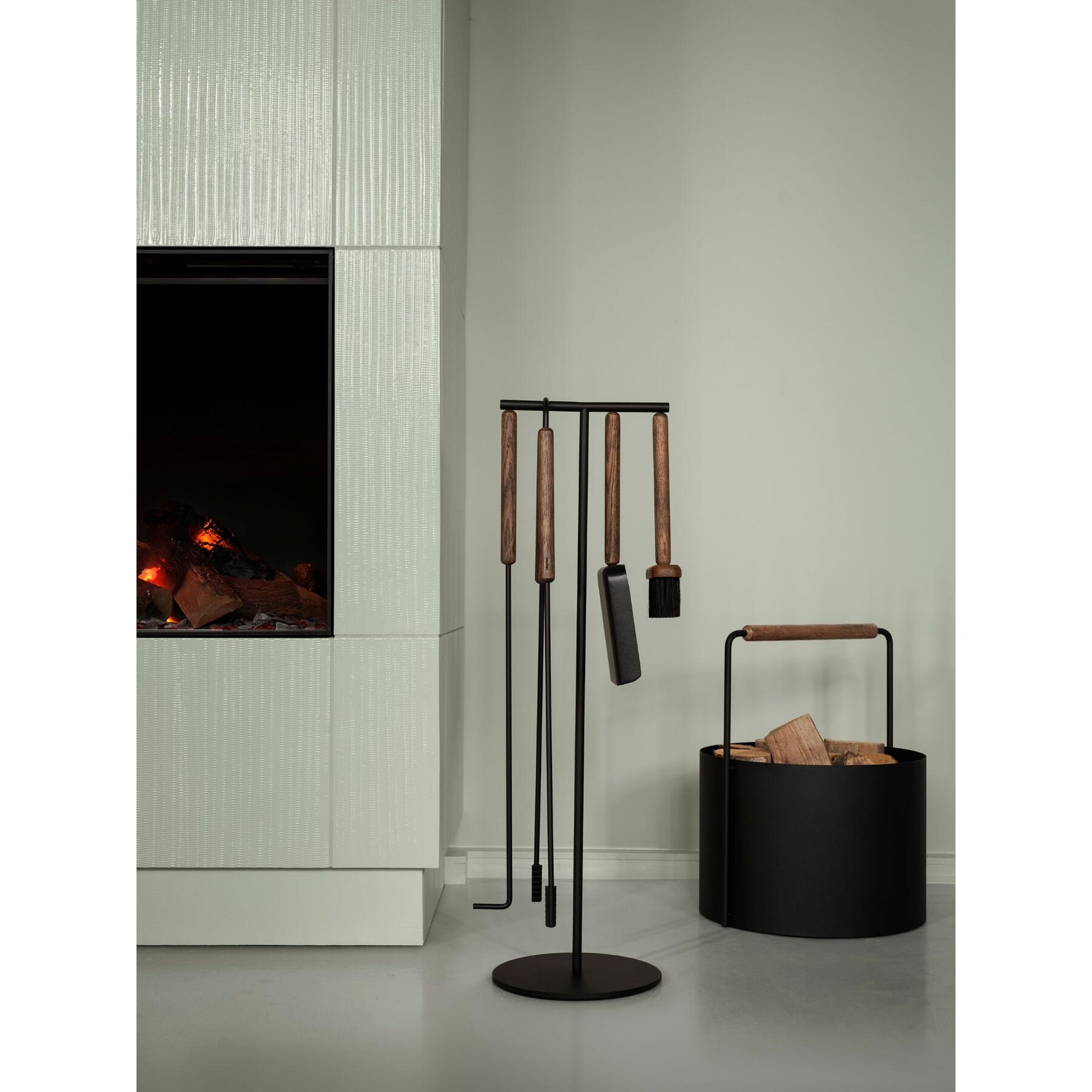 Ashidelige Openhaardset Oak | Zwart