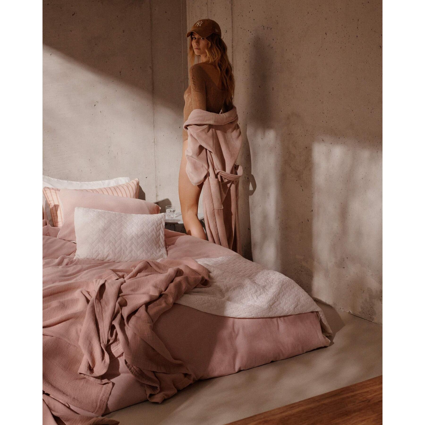 Prestige Badjas Sepia Pink | M | Roze | Katoen