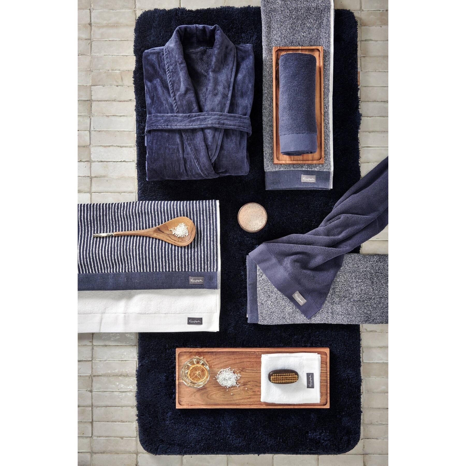 Prestige Badjas Navy | 140 cm x 220 cm | Blauw | Katoen